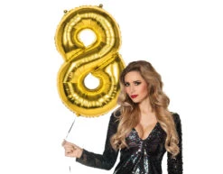 Gouden Cijfer Ballon 8 Jaar 86cm