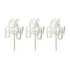 Gouden Cocktailprikkers Oh Baby 7cm 12st -Feestartikelen Winkel gouden cocktailprikkers oh baby 7cm 12st