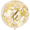 Gouden Confetti Ballon 61cm -Feestartikelen Winkel gouden confetti ballon 61cm