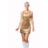 Gouden Feestjurk Pailletten -Feestartikelen Winkel gouden feestjurk pailletten