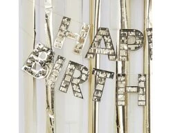 Gouden Happy Birthday Slinger 1,5m -Feestartikelen Winkel gouden happy birthday slinger 15m 2