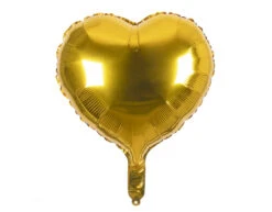 Gouden Helium Ballon Hart Leeg 45cm