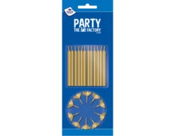 Gouden Kaarsjes Houder 6cm 12st -Feestartikelen Winkel gouden kaarsjes houder 6cm 12st 1
