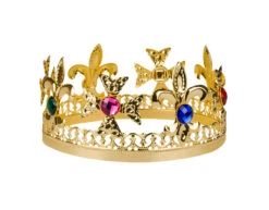 Gouden Kroon Koning 22cm -Feestartikelen Winkel gouden kroon koning 22cm 1