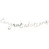 Gouden Letterslinger Congratulations 1,5m -Feestartikelen Winkel gouden letterslinger congratulations 15m