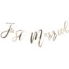 Gouden Letterslinger Just Married 1,5m -Feestartikelen Winkel gouden letterslinger just married 15m