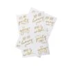 Gouden Nep Tattoos Hooray 4cm 16st -Feestartikelen Winkel gouden nep tattoos hooray 4cm 16st