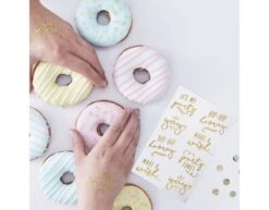 Gouden Nep Tattoos Hooray 4cm 16st -Feestartikelen Winkel gouden nep tattoos hooray 4cm 16st 2