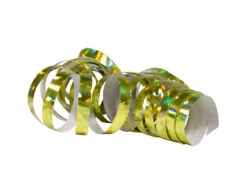 Gouden Serpentines Holografisch 4m 18 Ringen 2st -Feestartikelen Winkel gouden serpentines holografisch 4m 18 ringen 2st 1