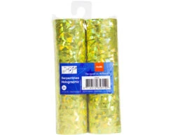 Gouden Serpentines Holografisch 4m 18 Ringen 2st -Feestartikelen Winkel gouden serpentines holografisch 4m 18 ringen 2st 2