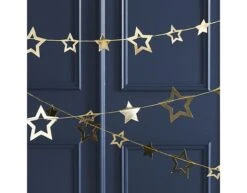 Gouden Slinger Sterren 5m -Feestartikelen Winkel gouden slinger sterren 5m 3