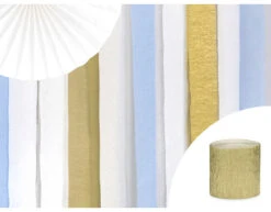 Gouden Slingers Crepe Rol 5cm 10m 4st -Feestartikelen Winkel gouden slingers crepe rol 5cm 10m 4st 3