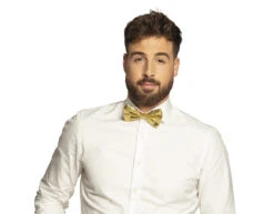 Gouden Strik Glitter -Feestartikelen Winkel gouden strik glitter 1