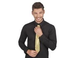 Gouden Stropdas Glitter -Feestartikelen Winkel gouden stropdas glitter 3