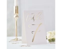 Gouden Tafelnummers 18cm 12st -Feestartikelen Winkel gouden tafelnummers 18cm 12st 1