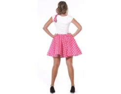 Feestartikelen Winkel -Feestartikelen Winkel grease kostuum set roze 50s dames l 1