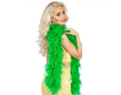 Groene Boa 1,8m -Feestartikelen Winkel groene boa 18m 1