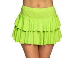 Groene Minirok Ruches -Feestartikelen Winkel groene minirok ruches 1