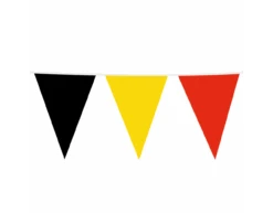 Grote Vlaggenlijn Zwart Geel Rood 10m