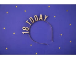 Haarband 18 Jaar Goud -Feestartikelen Winkel haarband 18 jaar goud 1