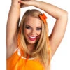 Haarstrikje Oranje -Feestartikelen Winkel haarstrikje oranje