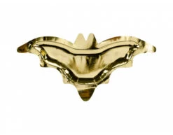 Halloween Borden Vleermuis Goud 37,5cm 6st