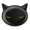 Halloween Borden Zwarte Kat 22cm 6st -Feestartikelen Winkel halloween borden zwarte kat 22cm 6st
