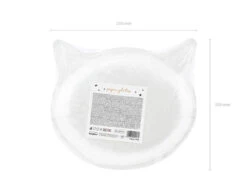 Halloween Borden Zwarte Kat 22cm 6st -Feestartikelen Winkel halloween borden zwarte kat 22cm 6st 2