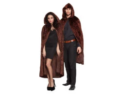 Halloween Cape Bruin 1,7m -Feestartikelen Winkel halloween cape bruin 17m 2