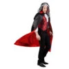 Halloween Cape Omkeerbaar Rood Zwart 1,5m -Feestartikelen Winkel halloween cape omkeerbaar rood zwart 15m