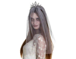 Halloween Haarband Kroontje Sluier 58cm