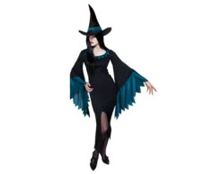 Halloween Heks Kostuum Lichtblauw M