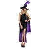 Halloween Heks Kostuum Paars Zwart -Feestartikelen Winkel halloween heks kostuum paars zwart