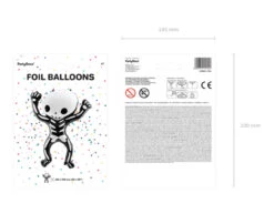 Halloween Helium Ballon Skelet 1m -Feestartikelen Winkel halloween helium ballon skelet 1m 3