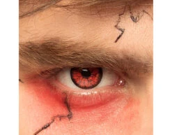 Halloween Kleurlenzen Rood Zwart