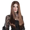 Halloween Pruik Bruin -Feestartikelen Winkel halloween pruik bruin
