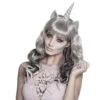 Halloween Pruik Unicorn Grijs -Feestartikelen Winkel halloween pruik unicorn grijs