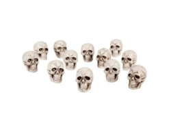 Halloween Schedels Set 3cm 12 Delig