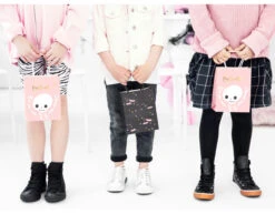 Halloween Zwarte Uitdeeltasjes 18cm -Feestartikelen Winkel halloween zwarte uitdeeltasjes 18cm 2