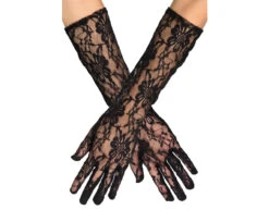Handschoenen Lang Kant Zwart