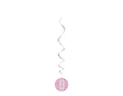 Hangdecoratie 13 Jaar Roze 81cm 6st