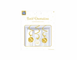 Hangdecoratie 21 Jaar Happy Birthday 17cm 3st -Feestartikelen Winkel hangdecoratie 21 jaar happy birthday 17cm 3st 1