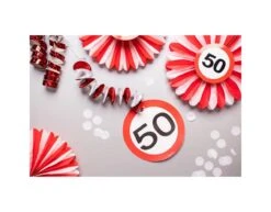 Hangdecoratie 25 Jaar Verkeersbord 75cm 3st -Feestartikelen Winkel hangdecoratie 25 jaar verkeersbord 75cm 3st 3