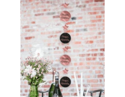 Hangdecoratie 40 Jaar Roze Zwart 20,5cm -Feestartikelen Winkel hangdecoratie 40 jaar roze zwart 205cm 2