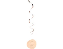Hangdecoratie 80 Jaar Rose Goud 75cm 5st -Feestartikelen Winkel hangdecoratie 80 jaar rose goud 75cm 5st 2