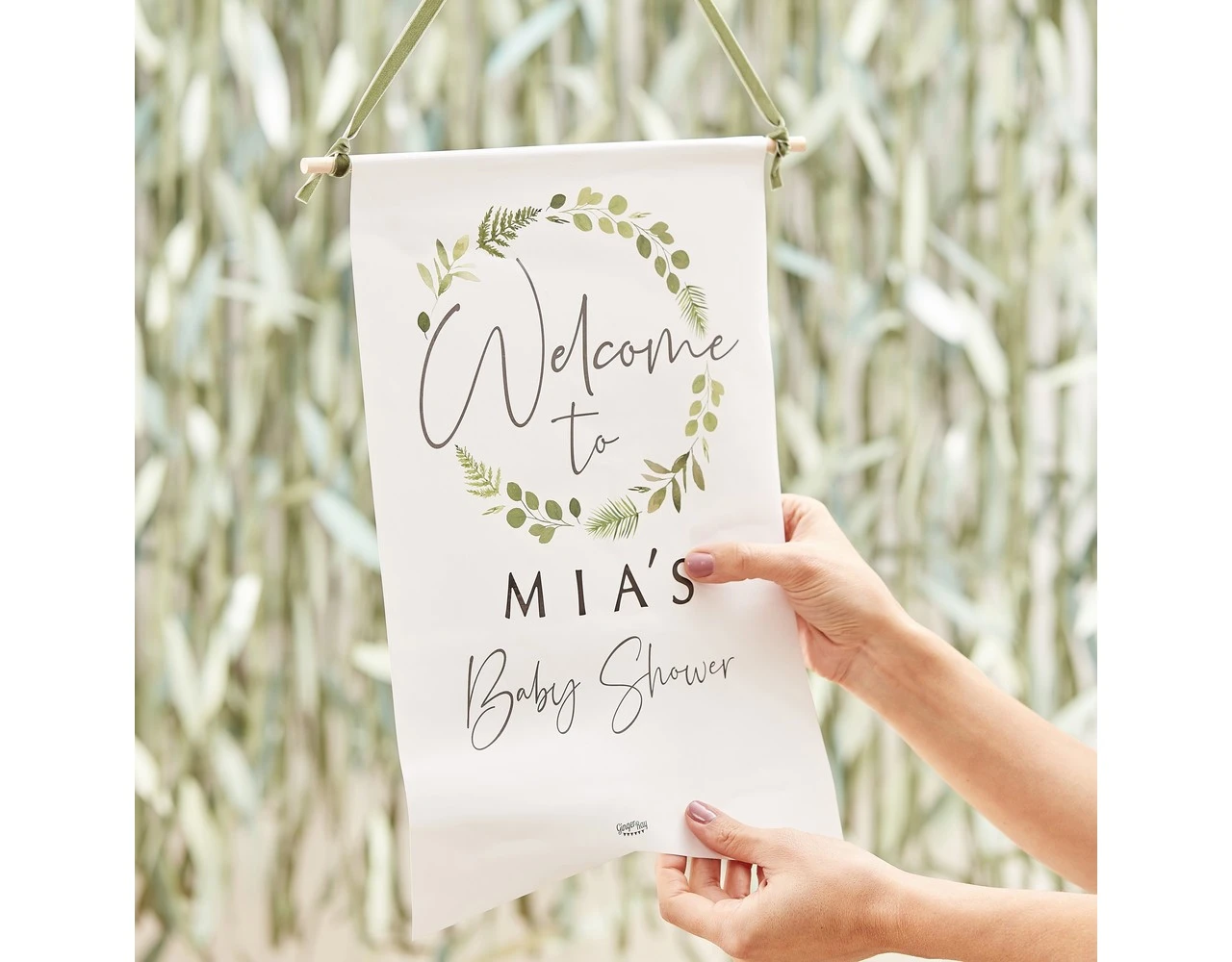 Hangdecoratie Bord Babyshower 40cm 4 Hangdecoratie Bord Babyshower 40cm - Afbeelding 2