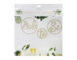 Hangdecoratie Bride To Be Hoepels Hout 3st -Feestartikelen Winkel hangdecoratie bride to be hoepels hout 3st 2