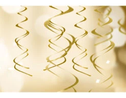 Hangdecoratie Goud 5st -Feestartikelen Winkel hangdecoratie goud 5st 1