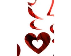 Hangdecoratie Hartjes Rood 60cm 5st -Feestartikelen Winkel hangdecoratie hartjes rood 60cm 5st 3