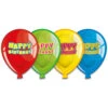Happy Birthday Ballonnen Borden 23cm 6st -Feestartikelen Winkel happy birthday ballonnen borden 23cm 6st